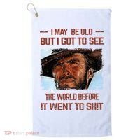 I May Be Old But I Got To See The World Before It Went To Golf Towel thumb 0