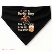 ItS Must Be Derby Day Bourbon Horse Racing USA-Made Doggie Bandana thumb 0