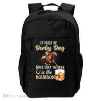 ItS Must Be Derby Day Bourbon Horse Racing Backpack thumb 0