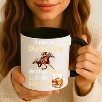 ItS Must Be Derby Day Bourbon Horse Racing Coffee Mug thumb 3