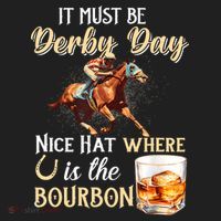 ItS Must Be Derby Day Bourbon Horse Racing Beanie thumb 2
