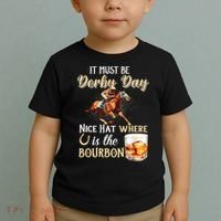 ItS Must Be Derby Day Bourbon Horse Racing Toddler T-Shirt thumb 2
