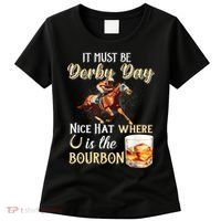 ItS Must Be Derby Day Bourbon Horse Racing Women's T-Shirt thumb 0
