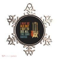 I May Be Old But I Got To See All The Cool Bands Gift Guitar Concert Ornament thumb 0