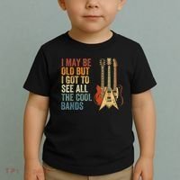 I May Be Old But I Got To See All The Cool Bands Gift Guitar Concert Toddler T-Shirt thumb 2
