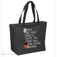 I May Be Old But I Got To See All The Cool Bands Tote Bag thumb 2