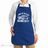I May Be Old But I Still Look Good Classic Muscle Car Gift Apron thumb 2