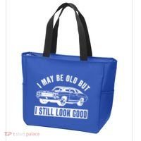 I May Be Old But I Still Look Good Classic Muscle Car Gift Tote Bag thumb 3