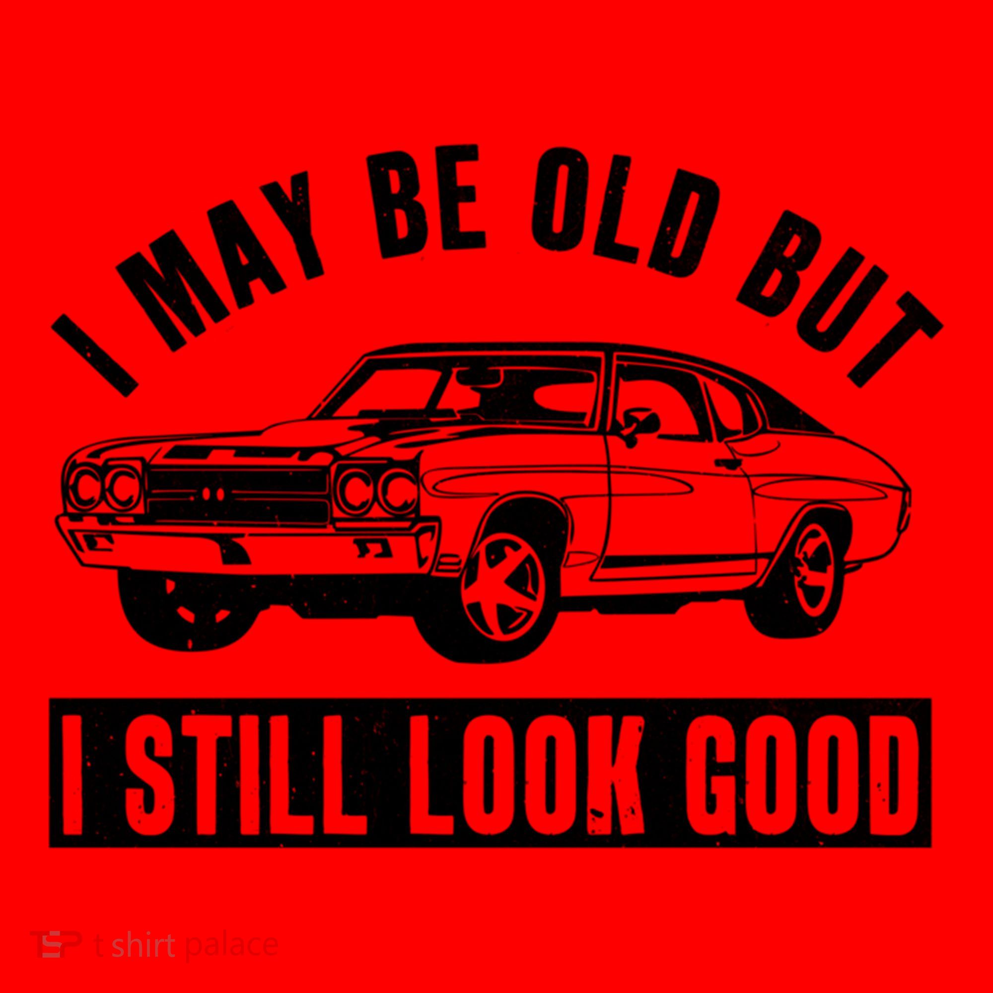 I May Be Old But I Still Look Good Classic Muscle Car Gift Santa Hat