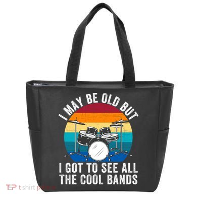 I May Be Old But I Got To See All The Cool Bands Vintage Guitar Concert Tote Bag