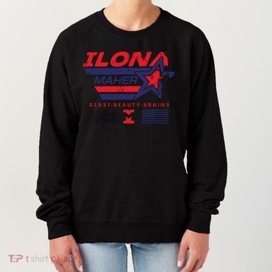 Ilona Maher Beast Beauty Brains 1996 Flag Women's Sweatshirt