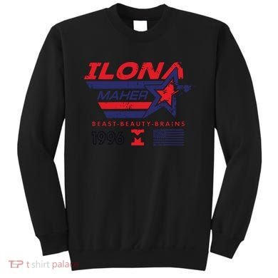 Ilona Maher Beast Beauty Brains 1996 Flag Sweatshirt