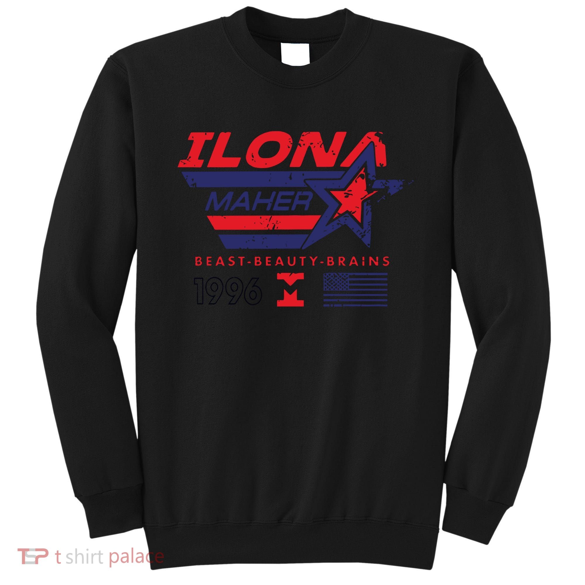 Ilona Maher Beast Beauty Brains 1996 Flag Sweatshirt