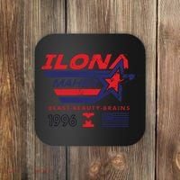 Ilona Maher Beast Beauty Brains 1996 Flag Coaster thumb 0