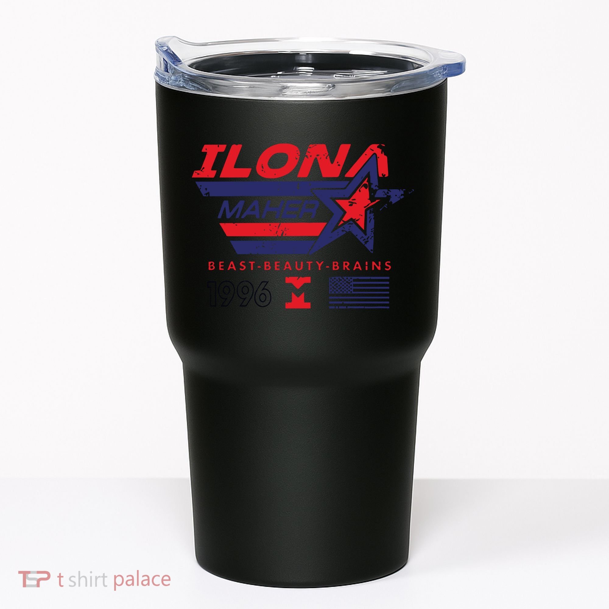Ilona Maher Beast Beauty Brains 1996 Flag Tumbler