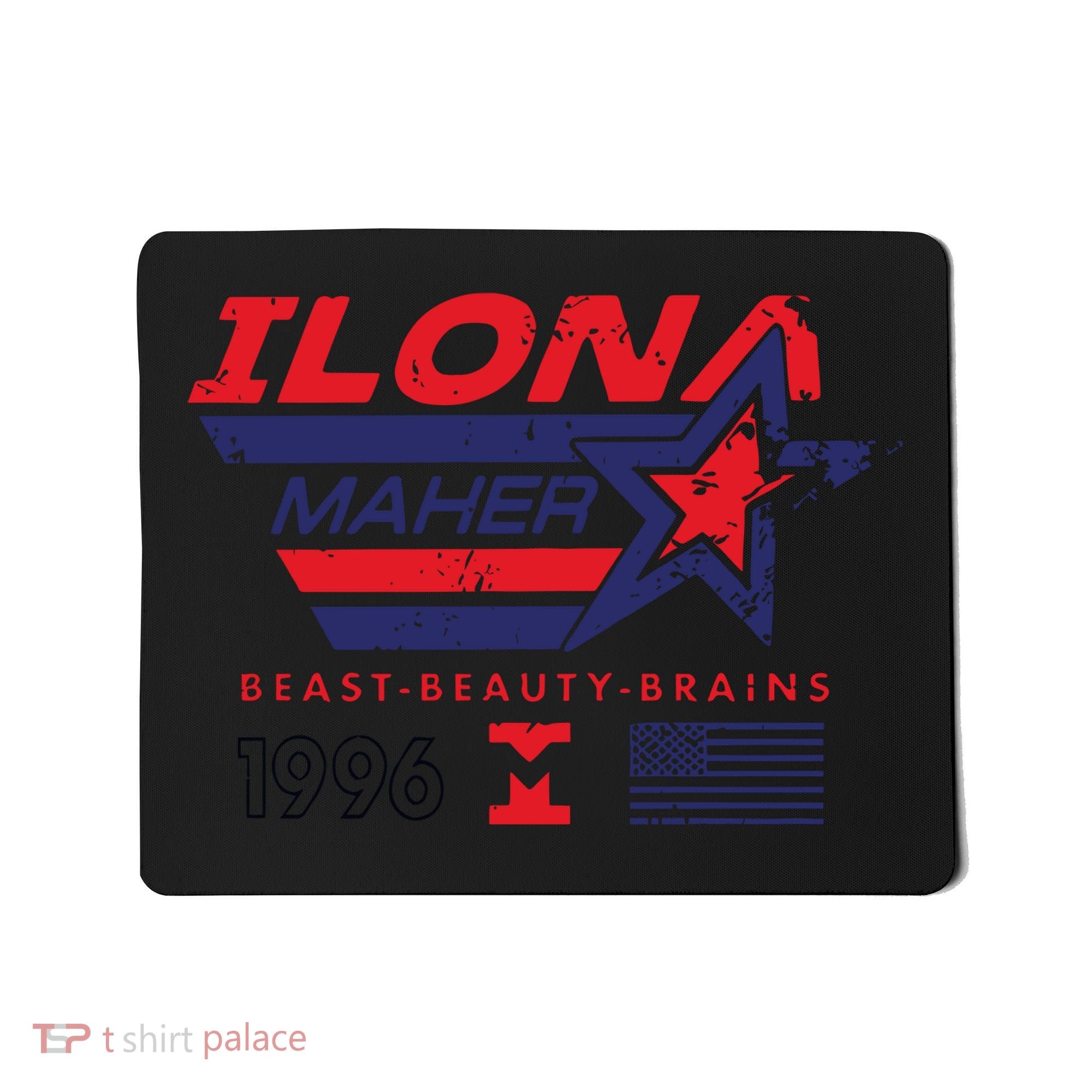 Ilona Maher Beast Beauty Brains 1996 Flag Mousepad