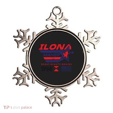 Ilona Maher Beast Beauty Brains 1996 Flag Ornament