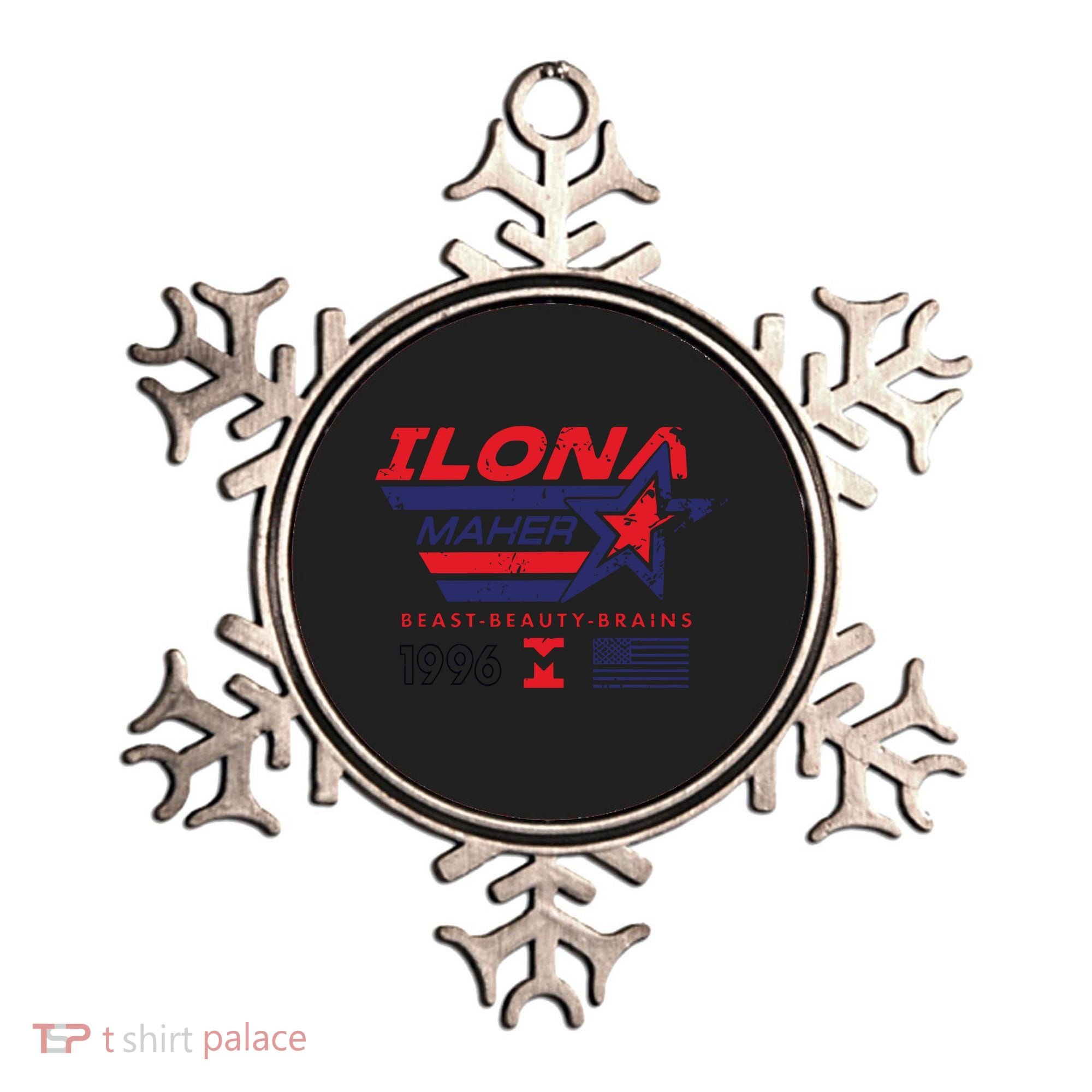 Ilona Maher Beast Beauty Brains 1996 Flag Ornament