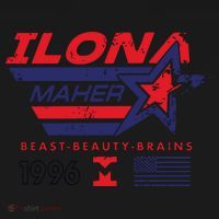 Ilona Maher Beast Beauty Brains 1996 Flag Performance Fleece Hoodie thumb 2