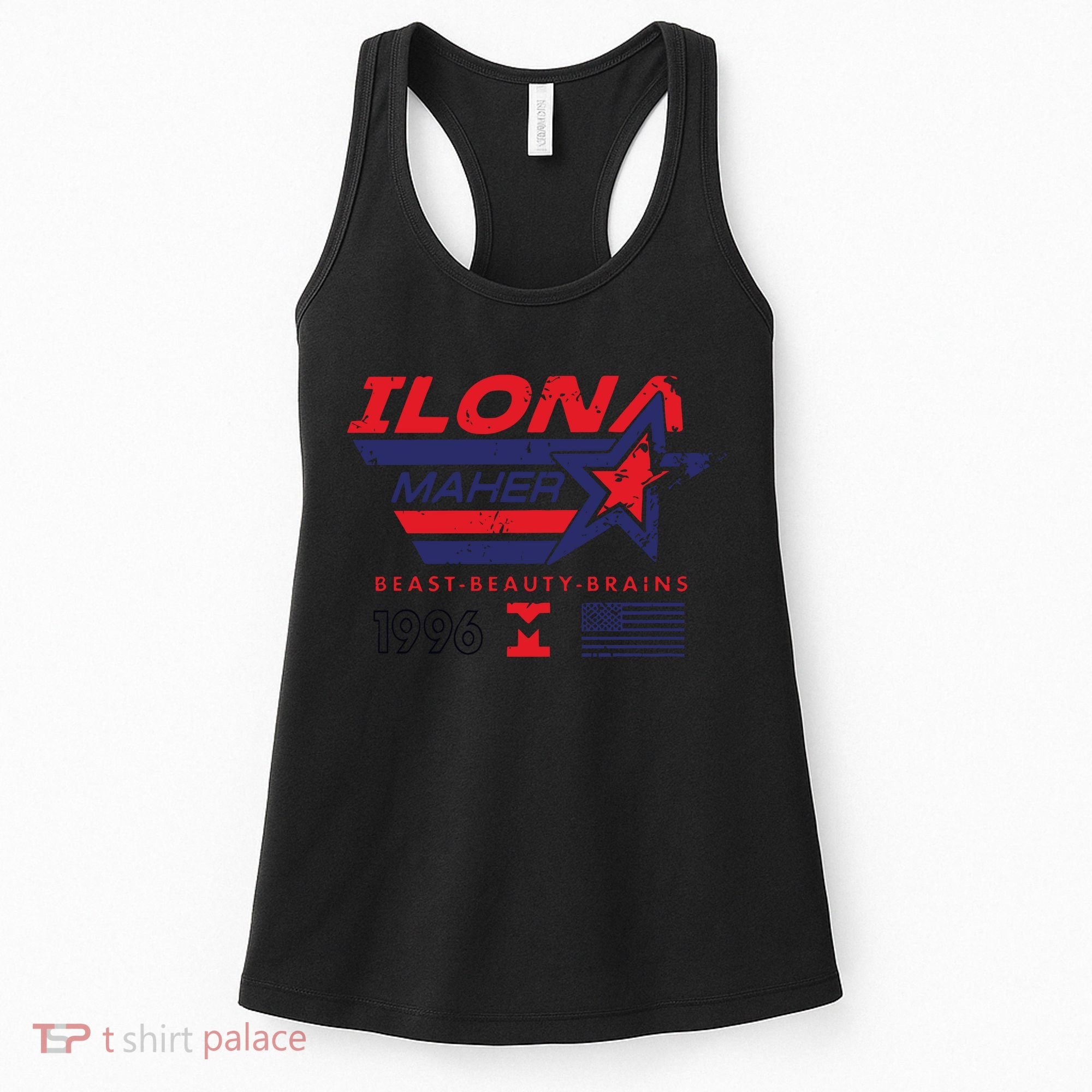 Ilona Maher Beast Beauty Brains 1996 Flag Women's Tank Top