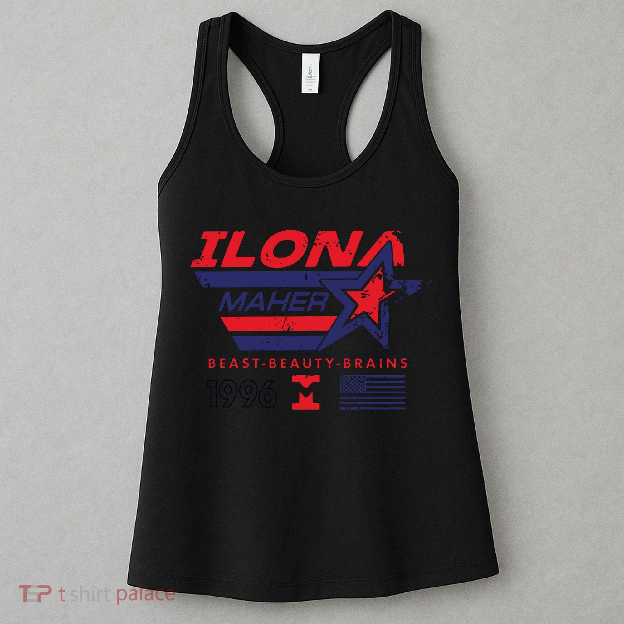 Ilona Maher Beast Beauty Brains 1996 Flag Women's Tank Top