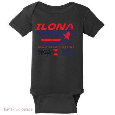 Ilona Maher Beast Beauty Brains 1996 Flag Baby Bodysuit
