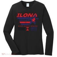 Ilona Maher Beast Beauty Brains 1996 Flag Women's Long Sleeve Shirt thumb 0