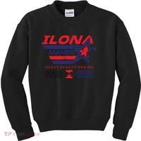 Ilona Maher Beast Beauty Brains 1996 Flag Kids Sweatshirt thumb 0