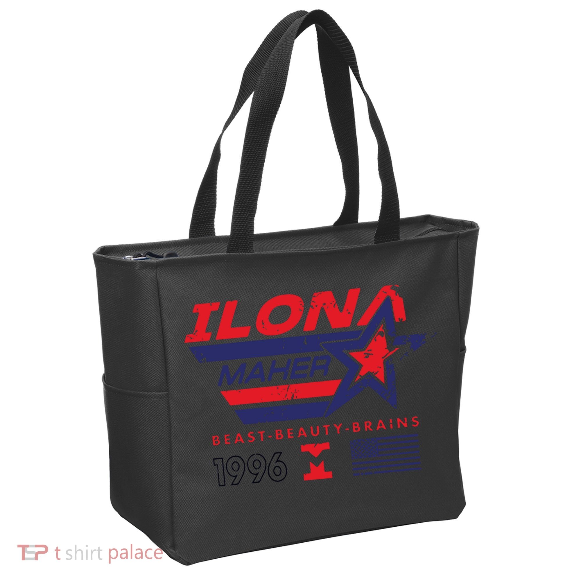 Ilona Maher Beast Beauty Brains 1996 Flag Tote Bag