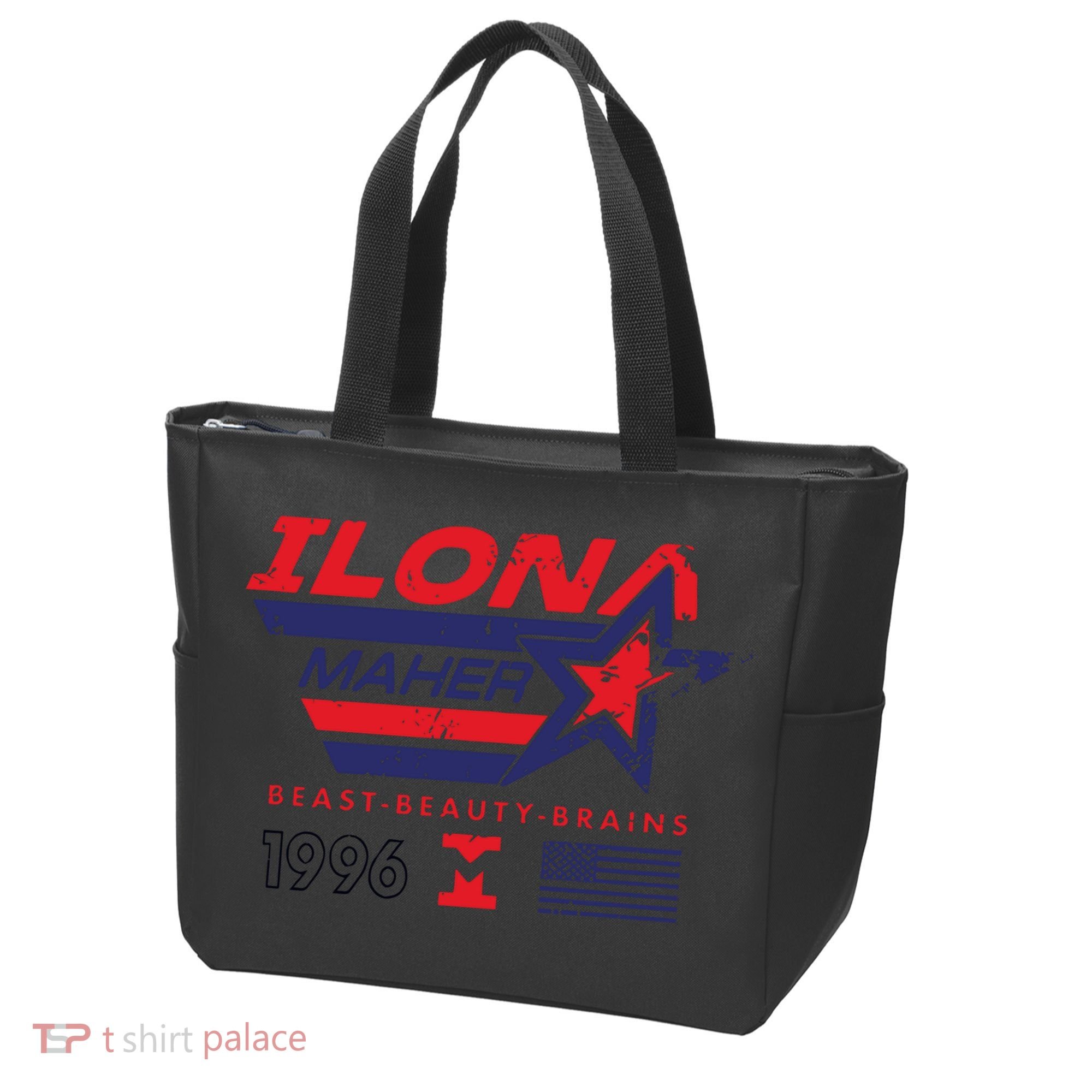 Ilona Maher Beast Beauty Brains 1996 Flag Tote Bag