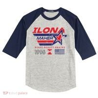 Ilona Maher Beast Beauty Brains 1996 Flag Kids Colorblock Raglan Jersey thumb 0