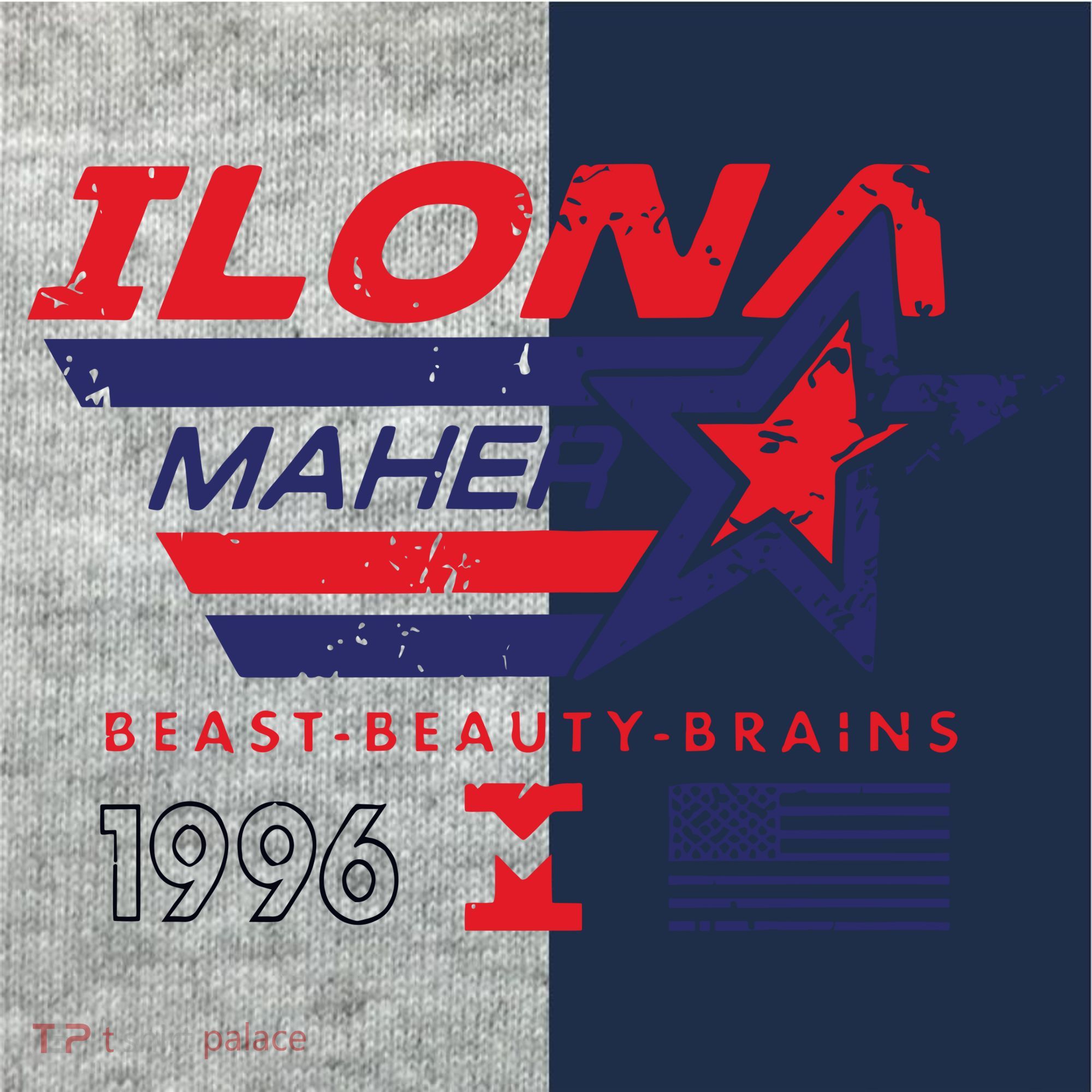 Ilona Maher Beast Beauty Brains 1996 Flag Kids Colorblock Raglan Jersey