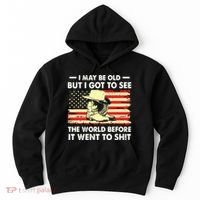 I May Be Old But I Got To See The World Before It Went To Hoodie thumb 0