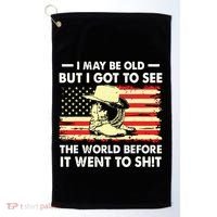 I May Be Old But I Got To See The World Before It Went To Golf Towel thumb 0