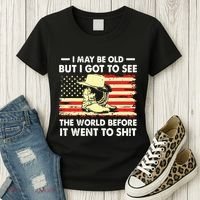 I May Be Old But I Got To See The World Before It Went To Women's T-Shirt thumb 3