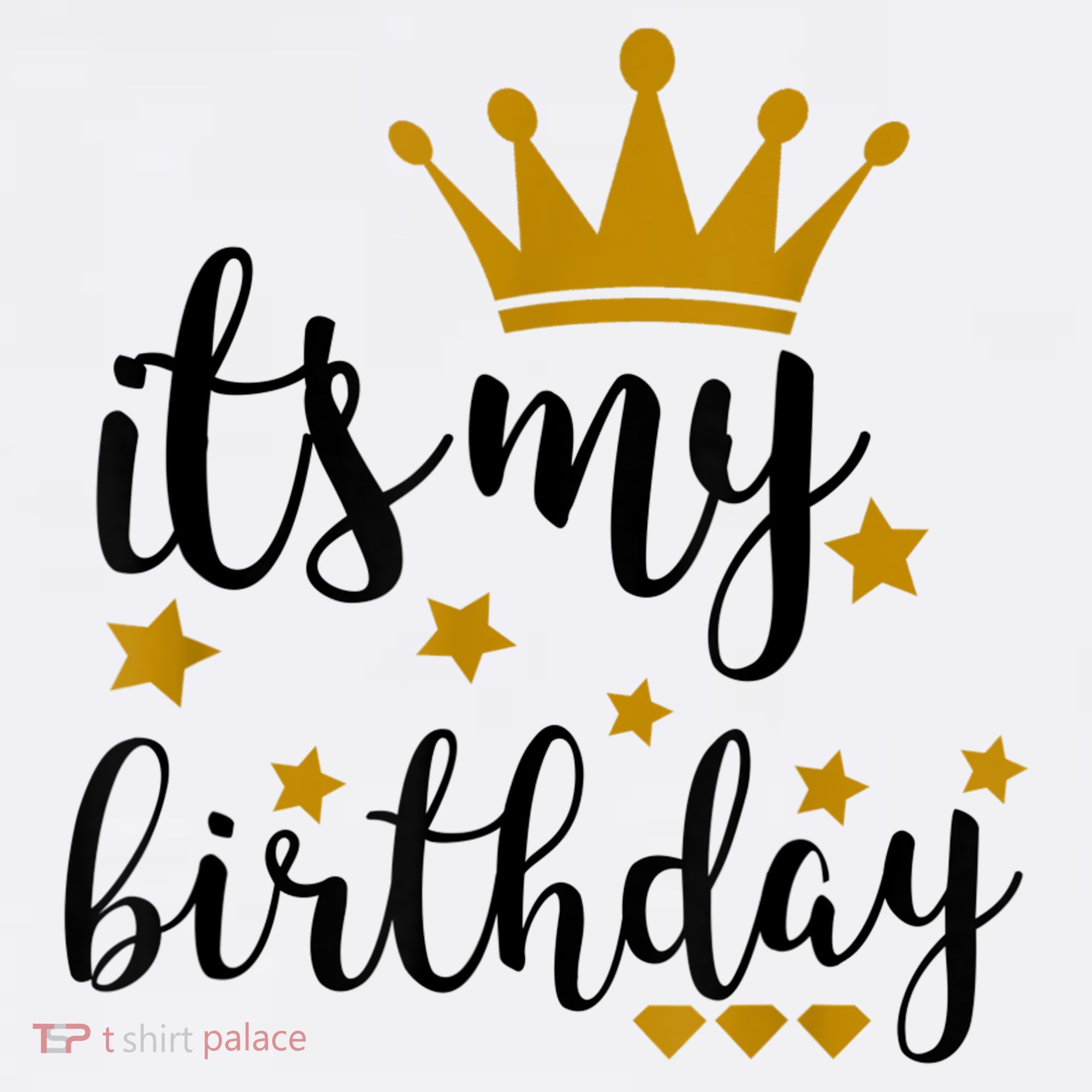 It's My Birthday Shirt For Women, Teens, Girls, Black & Gold Women's Tank Top