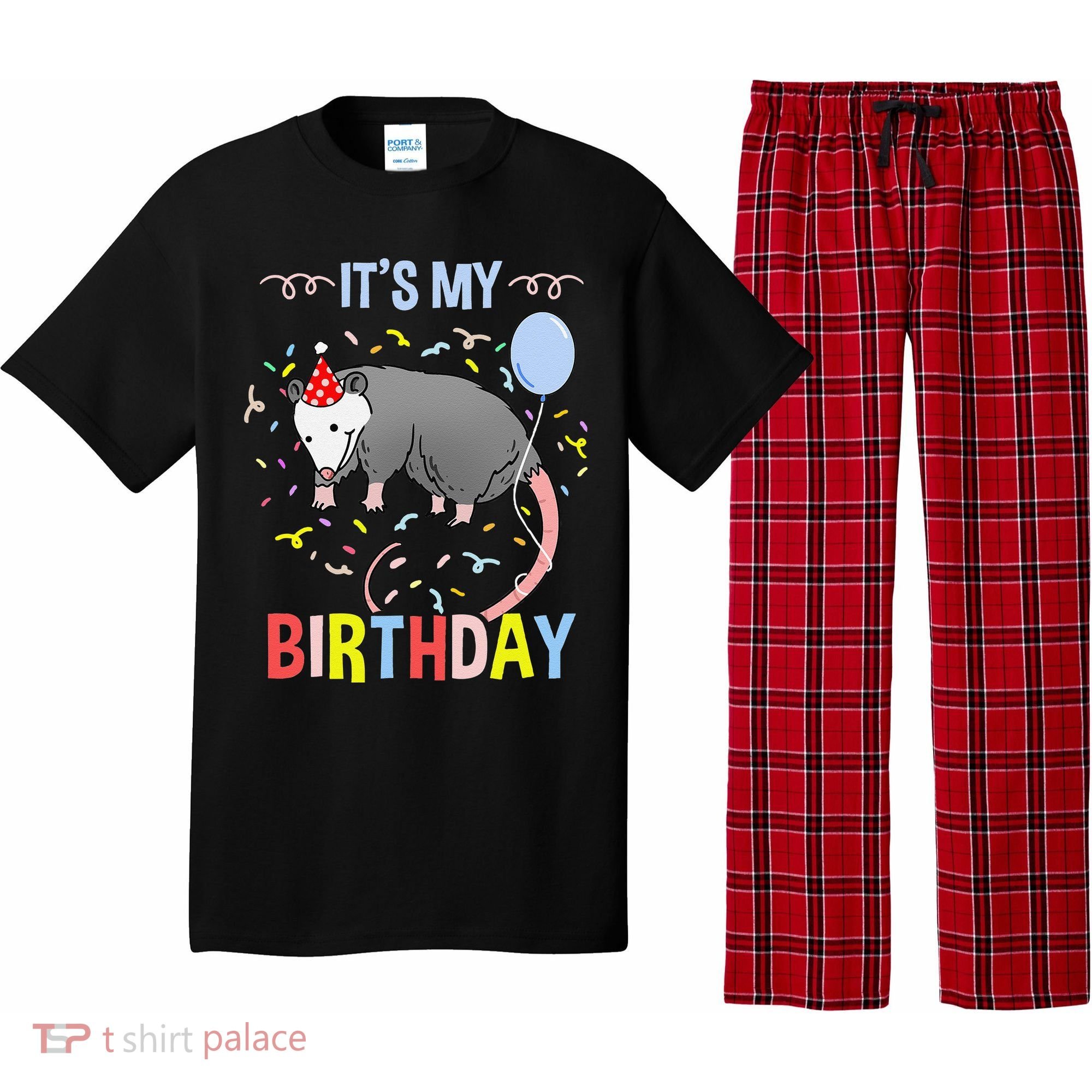 Its My Birthday Opossum Pajama Set