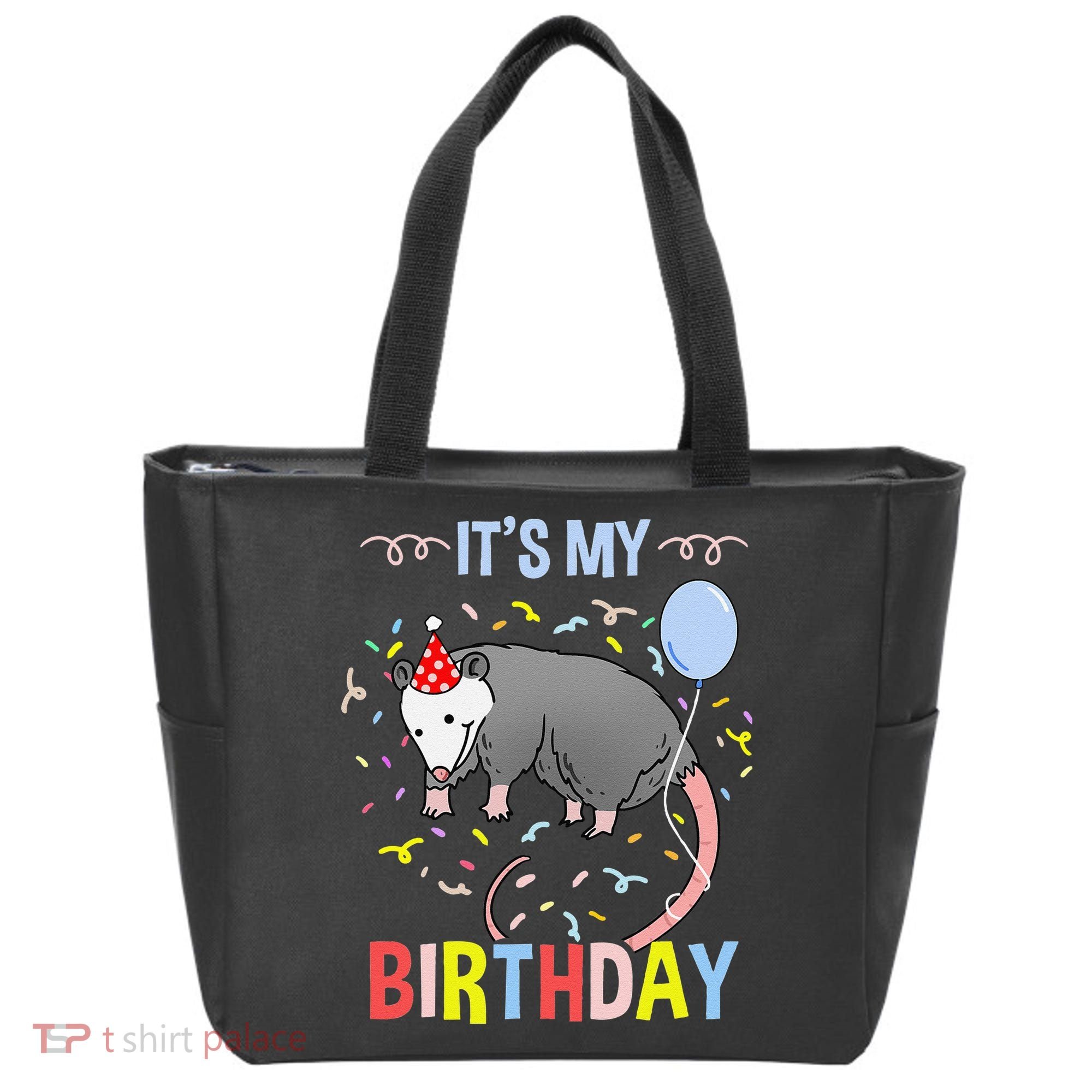 Its My Birthday Opossum Tote Bag