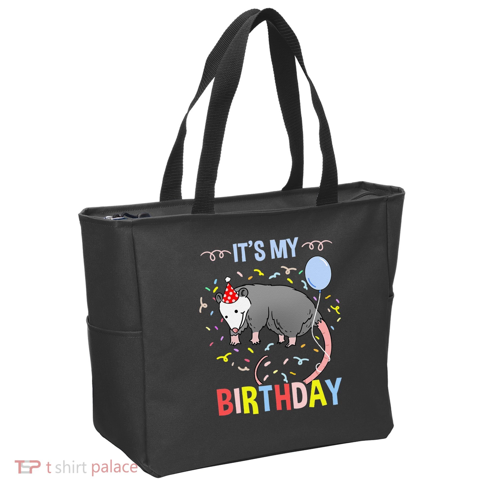 Its My Birthday Opossum Tote Bag