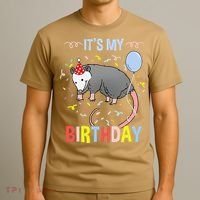 Its My Birthday Opossum T-Shirt thumb 3