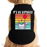 Its My Birthday Axolotl Party Hat & Balloon Doggie Tank thumb 0