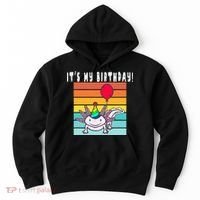 Its My Birthday Axolotl Party Hat & Balloon Hoodie thumb 0