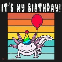 Its My Birthday Axolotl Party Hat & Balloon Coaster thumb 2