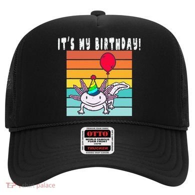 Its My Birthday Axolotl Party Hat & Balloon Hat