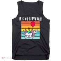 Its My Birthday Axolotl Party Hat & Balloon Tank Top thumb 0