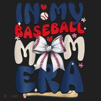 In My Baseball Mom Era Baseball Mama Coquette Bow Game Day Beanie thumb 2