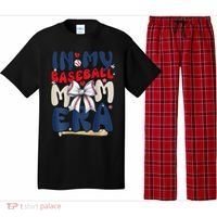 In My Baseball Mom Era Baseball Mama Coquette Bow Game Day Pajama Set thumb 0
