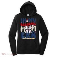 In My Baseball Mom Era Baseball Mama Coquette Bow Game Day Women's Hoodie thumb 0