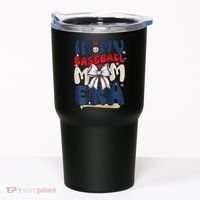 In My Baseball Mom Era Baseball Mama Coquette Bow Game Day Tumbler thumb 0