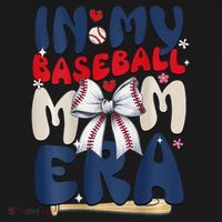 In My Baseball Mom Era Baseball Mama Coquette Bow Game Day Women's Tank Top thumb 5